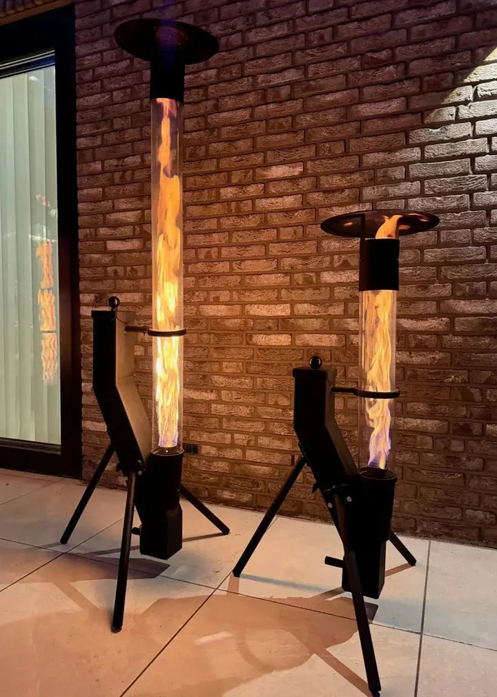 pelletkachel buiten – Pelletkachel in tuin – rookvrij genieten met Flamesa