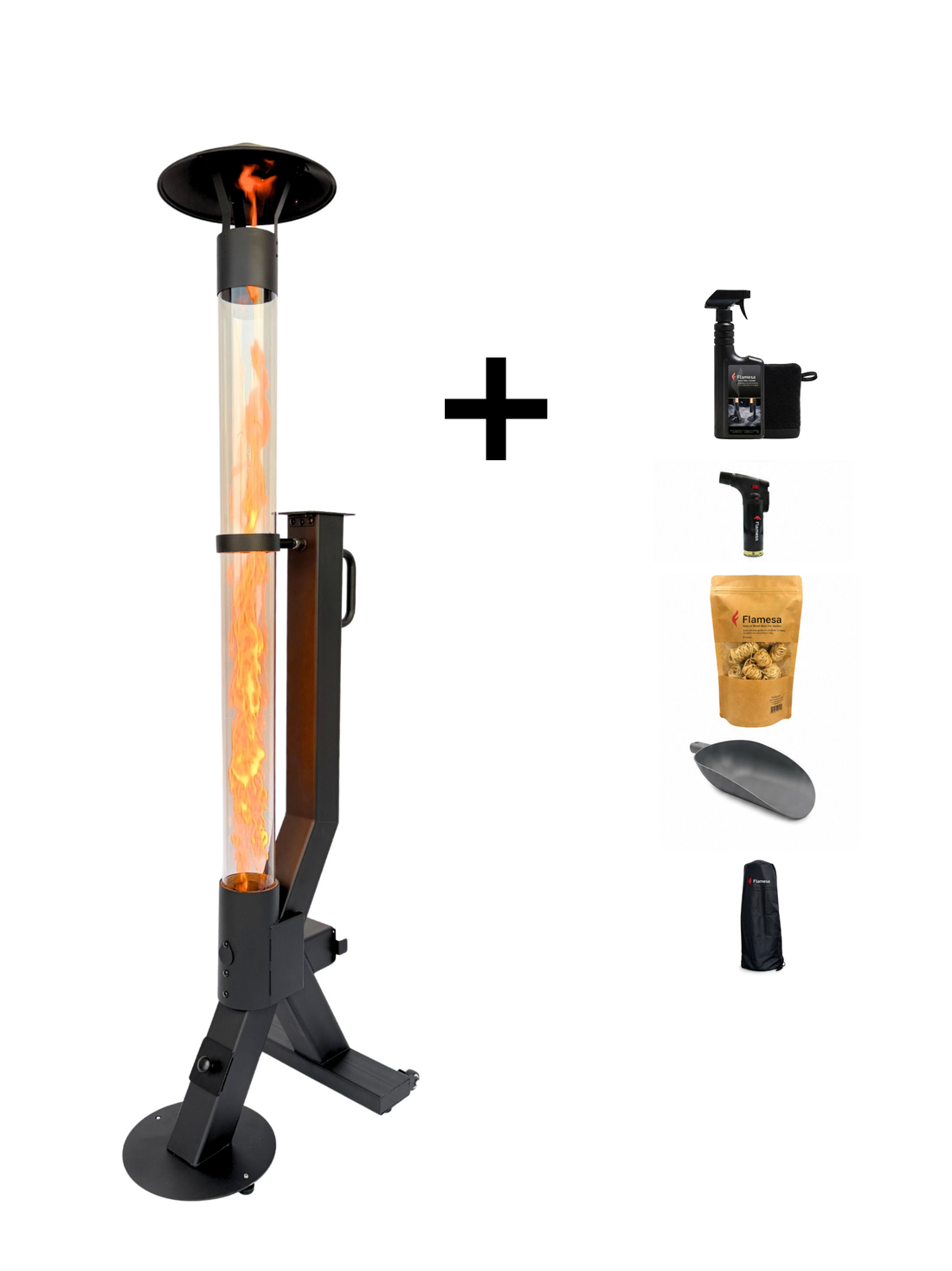 Pelletkachel Start Set – Flamesa® Flare – Complete set incl. accessoires Flamesa.nl