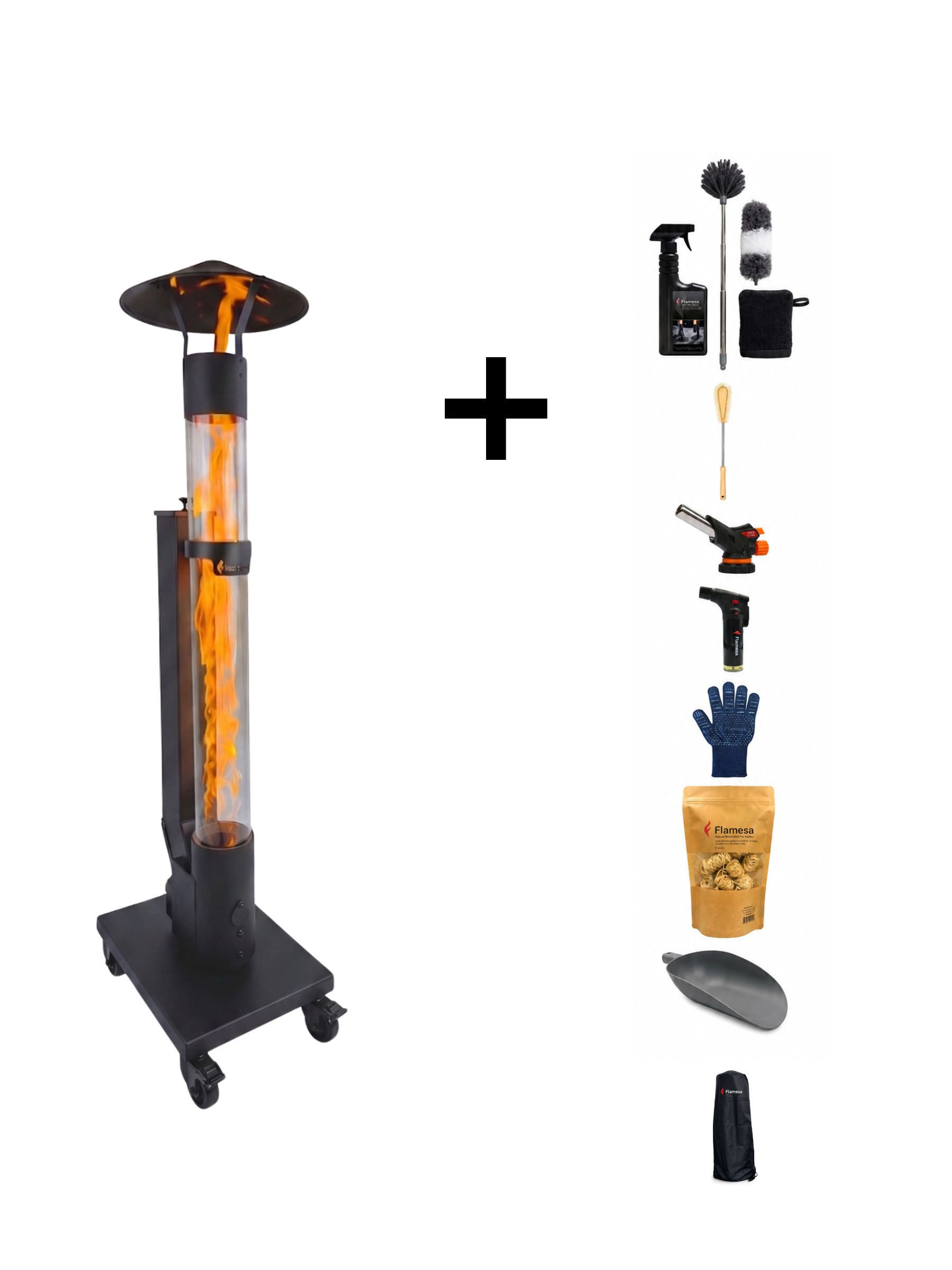 Pelletkachel Complete Set – Flamesa® Avara – Complete set incl. accessoires Flamesa.nl
