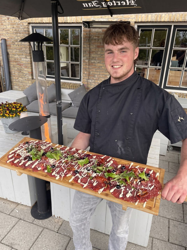 Maakt ons terras echt helemaal af!