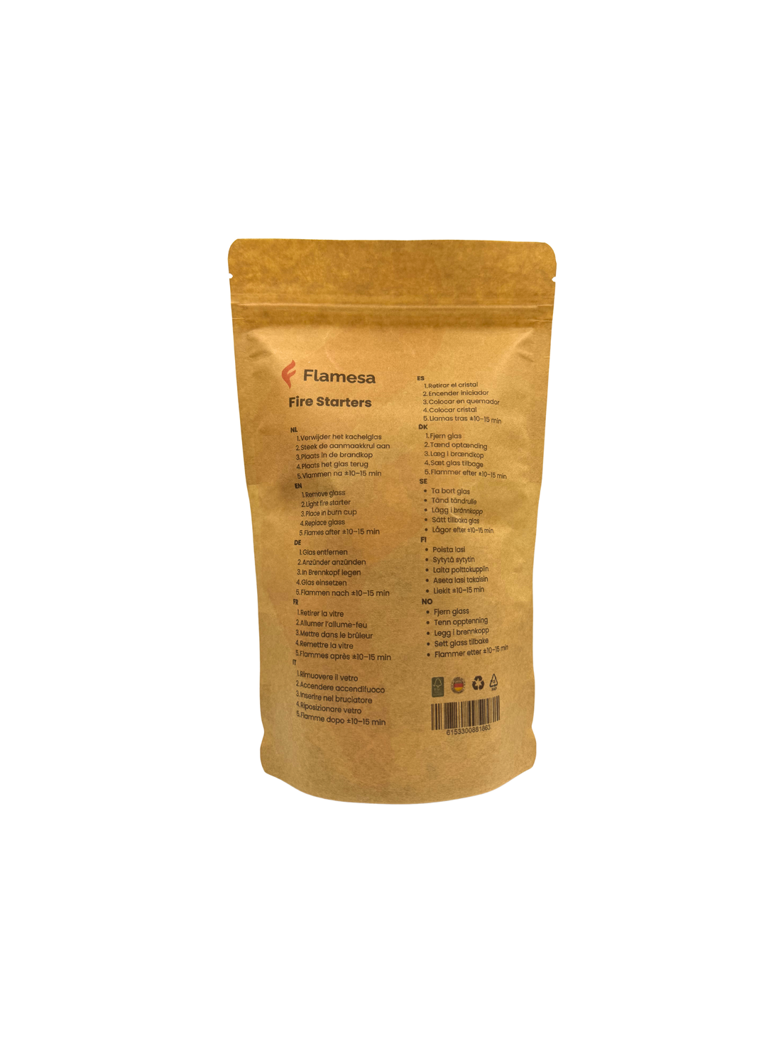 Aanmaakkrullen voor Pelletkachels - (25 stuks) Flamesa.nl