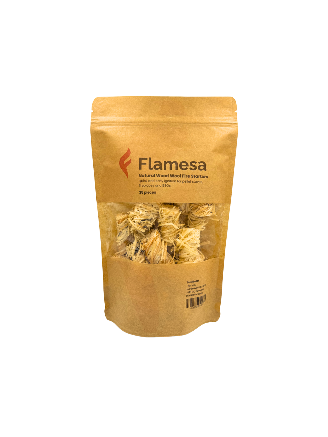 Aanmaakkrullen voor Pelletkachels - (25 stuks) Flamesa.nl