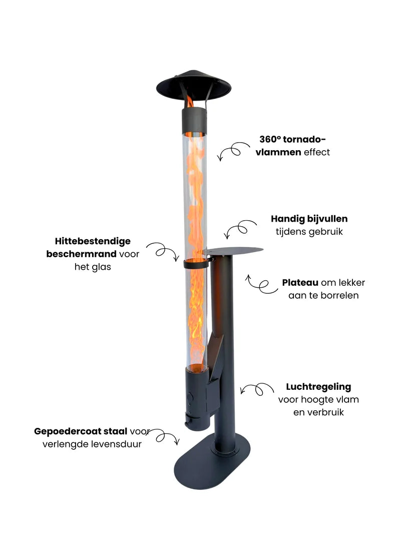 Pelletkachel Startset Flamesa® Lumina – Startset incl. Accessoires Flamesa.nl