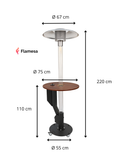 Flamesa Solaro – Premium Pellet Terrasverwarmer met Tafel Flamesa.nl