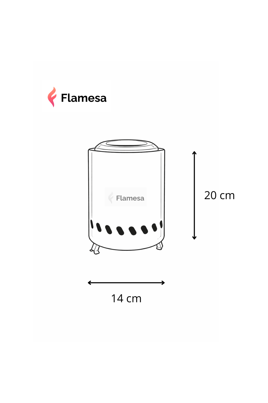 Flamesa Vulcan – Tafelmodel Pellet Vuurkorf voor Buiten Flamesa.nl