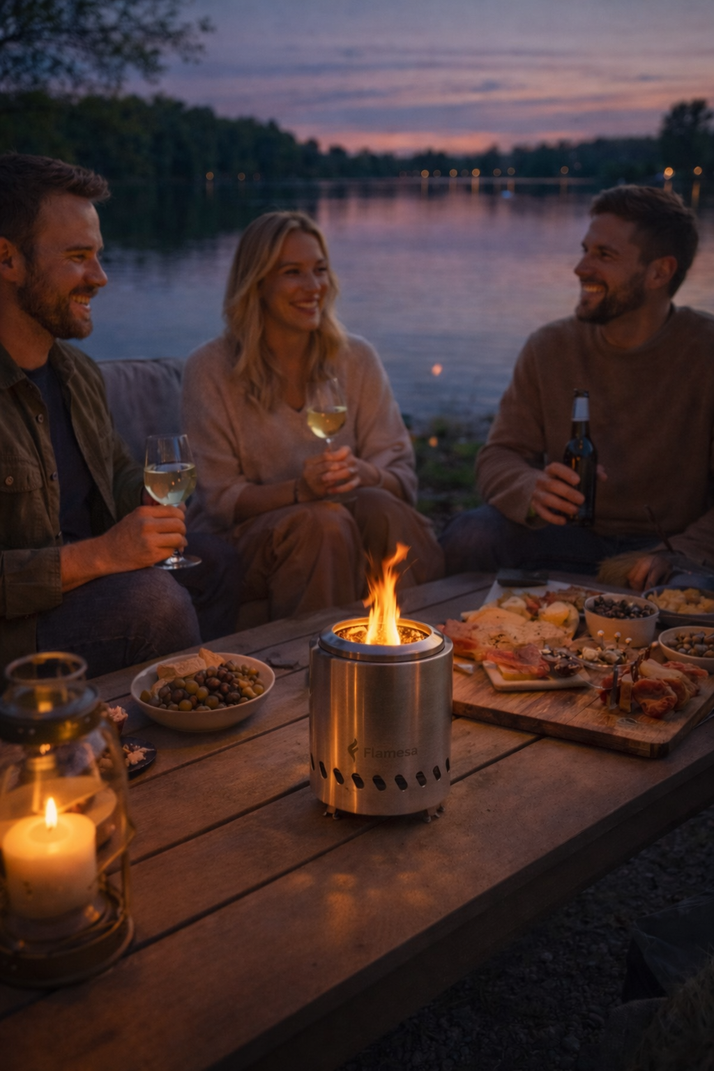 Flamesa Vulcan – Tafelmodel Pellet Vuurkorf voor Buiten Flamesa.nl
